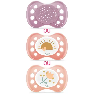 Dodie Anatomical Pacifier - 0-6 months - Pink (Random Pattern) - A94