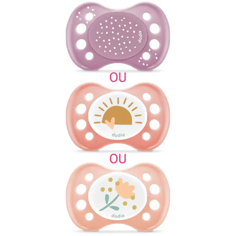 Dodie Anatomical Pacifier - 0-6 months - Pink (Random Pattern) - A94
