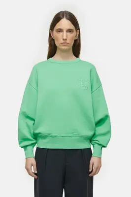 Sweatshi Basic Crewneck C95495-472-em Green-Kick | Color: GREEN KICK | Size: S