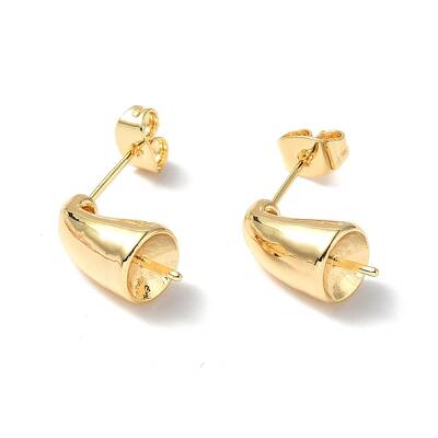 Brass Stud Earring Findings