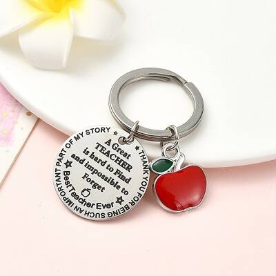 Alloy Enamel & 201 Stainless Steel Keychain