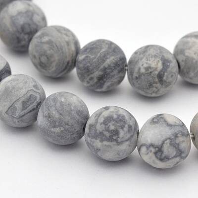Natural Map Stone/Polychrome Jasper/Picasso Stone/Picasso Jasper Beads Strands