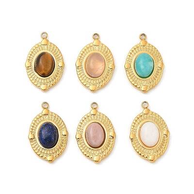 Natural Mixed Gemstone Pendants