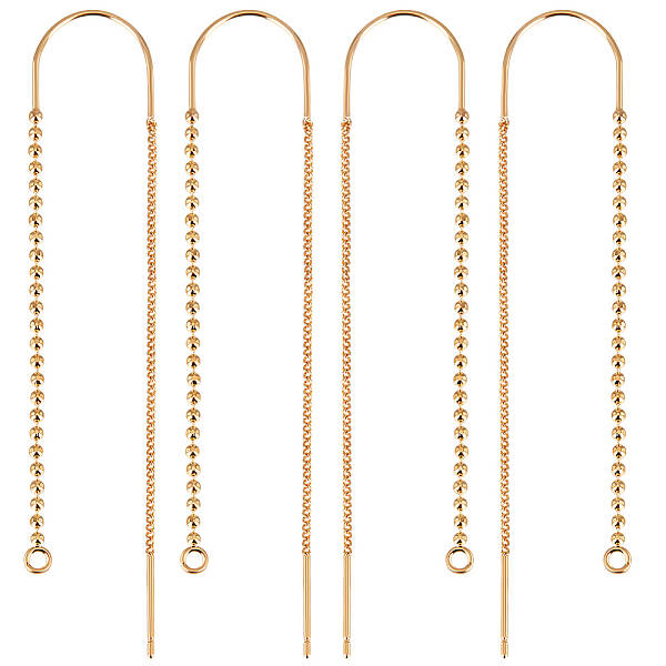 10Pcs Brass Stud Earring Findings