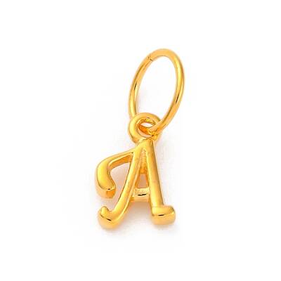 925 Sterling Silver Letter Charms with Jump Rings