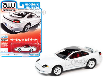 1992 Dodge Stealth R/T Twin Turbo White with Black Top and Red Interior \