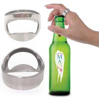 Stainless Steel Finger Ring Beer Opener, 1 Count/4 Counts Creative Beer Bottle Opener, Portable Bottle Opener for Home Kitche...