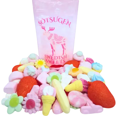 The Swedish Marshmallow Mix - 1/4 lb Snack Bonbon