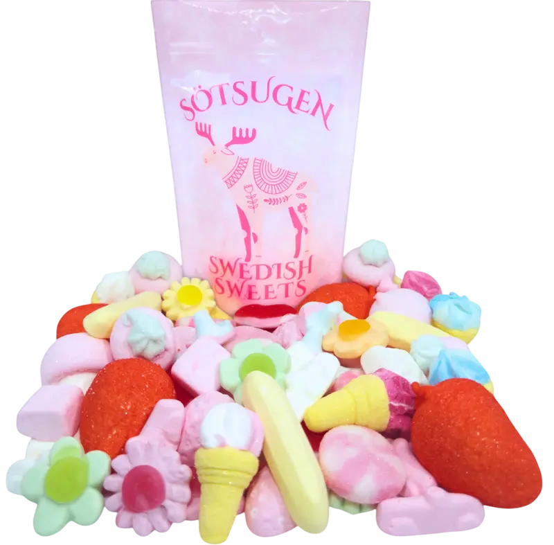 The Swedish Marshmallow Mix - 1/4 lb Snack Bonbon