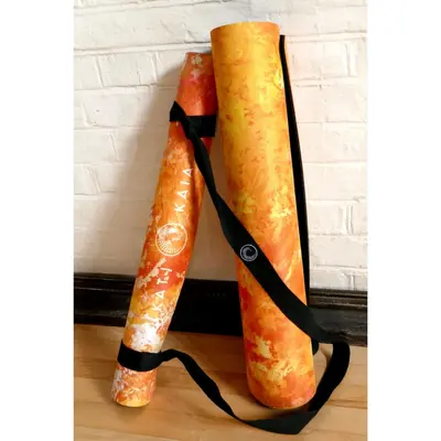 Kati Kaia Gallery + Touring Yoga Mat Bundle | Gallery Mat 4.5 mm: Circe (Purple) | Touring Mat 1.7 mm: Helios (Yellow)