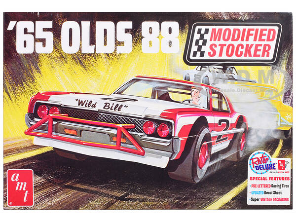 Skill 2 Model Kit 1965 Oldsmobile 88 Modified Stocker 1/25 Scale Model by AMT