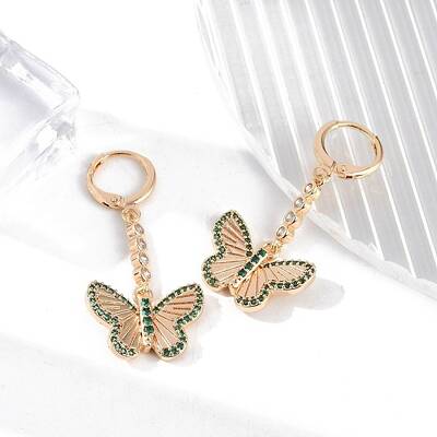 Brass Micro Pave Cubic Zirconia Leverback Earrings