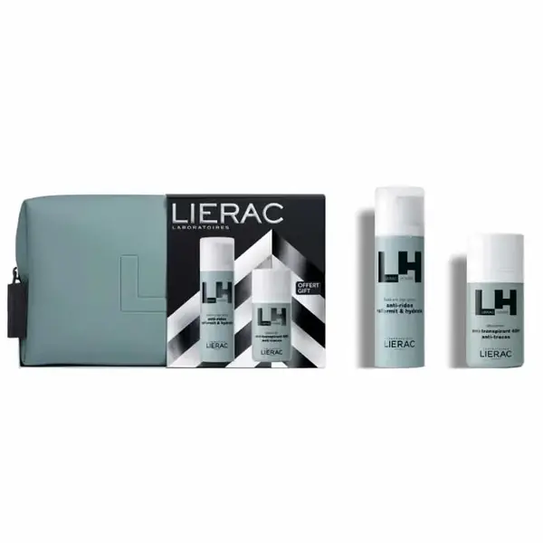 Lierac Uomo Fluido Anti-Età Globale 50ml Set di 3 Pezzi
