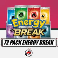 LIVE Energy Break Assorted Sets - 72 Pokémon Booster Packs - 8 Spots