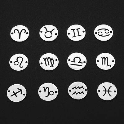 2 Sets 201 Stainless Steel Connector Charms
