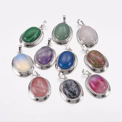 Natural & Synthetic Gemstone Pendants
