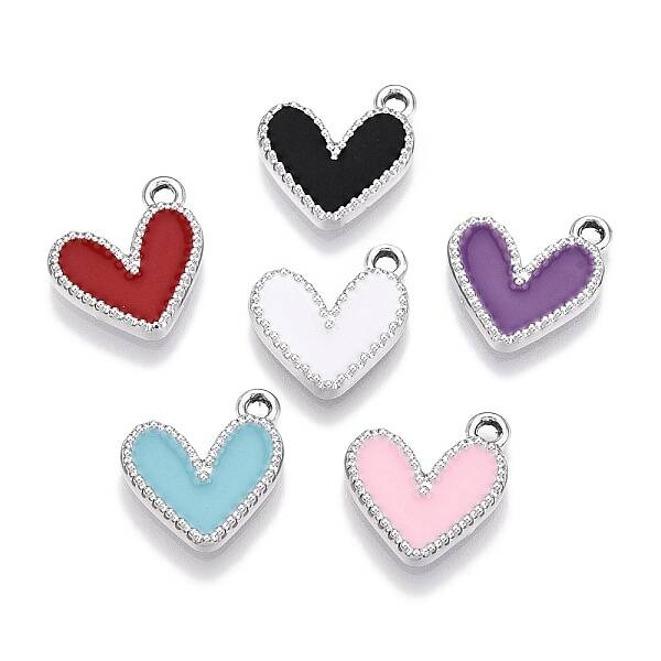Rack Plating Alloy Enamel Charms