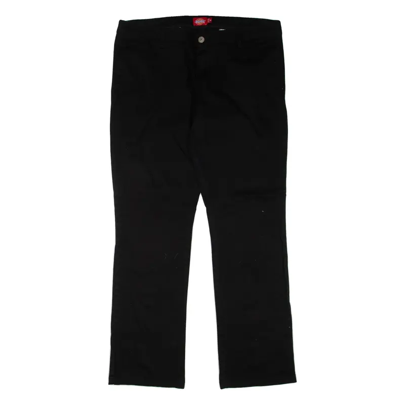 DICKIES Womens Trousers Black Regular Bootcut W36 L31
