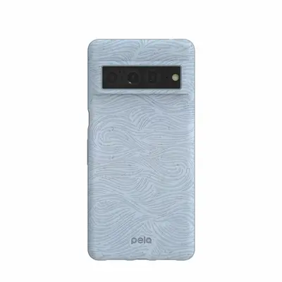 Powder Blue Ebb and Flow Google Pixel 7 Case