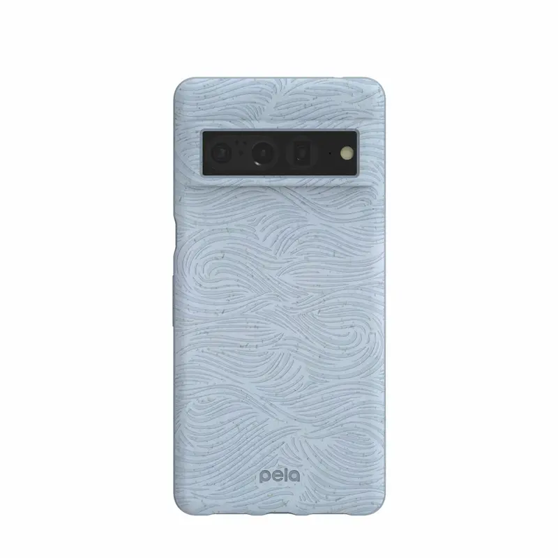 Powder Blue Ebb and Flow Google Pixel 7 Case