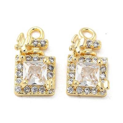 Brass Micro Pave Cubic Zirconia Pendant