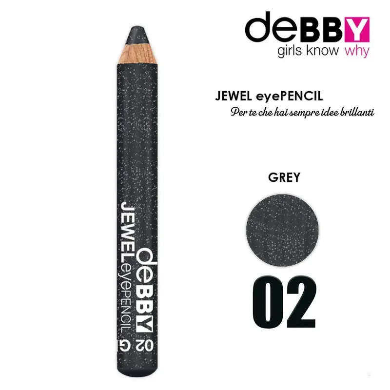 Debby Matita Occhi Jewel 02 Grey Glitter
