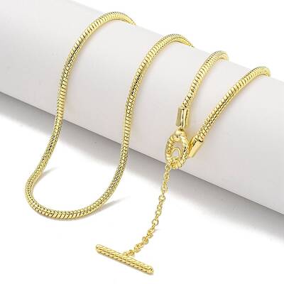 Brass Snake Chain Necklaces for Women