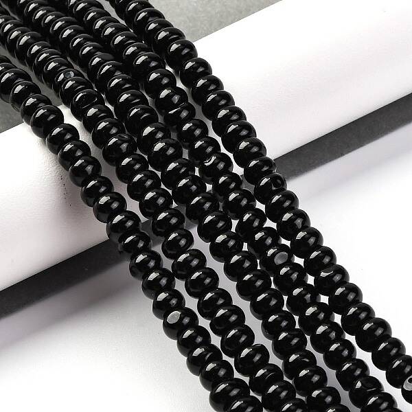 Natural Black Agate(Dyed & Heated) Beads Strands