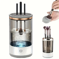 Electric Makeup Brush Cleaner, All - in - One Makeup Brush Cleaning Machine, Ultra - fast Electric Spinning Cleaner for Most ...