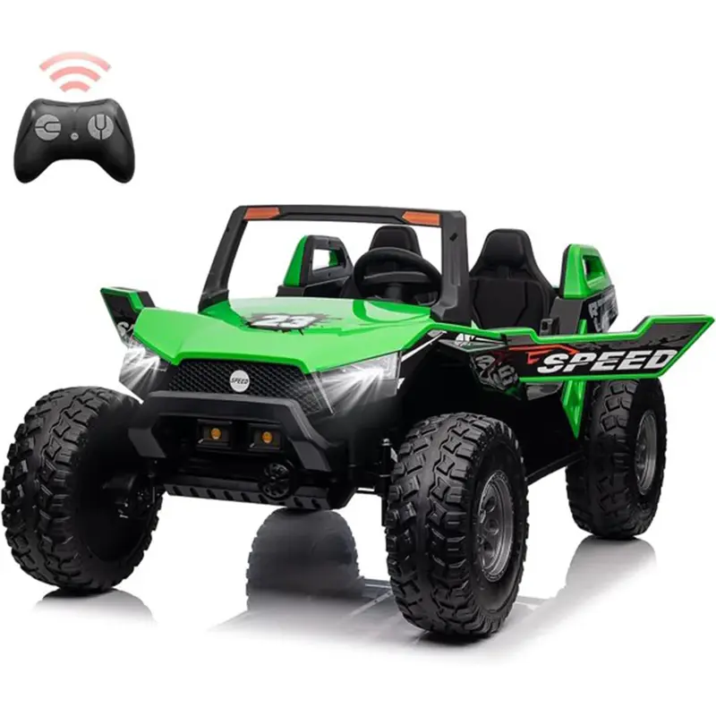Garvee Ride - P Series: 24V 2-Seater Ride-On UTV: Remote Control, 4WD Motors, 21 Seats + Foldable Seat, 15.4 EVA Wheels, Mu...