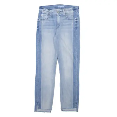 7 FOR ALL MANKIND Womens Jeans Blue Slim Straight W26 L26