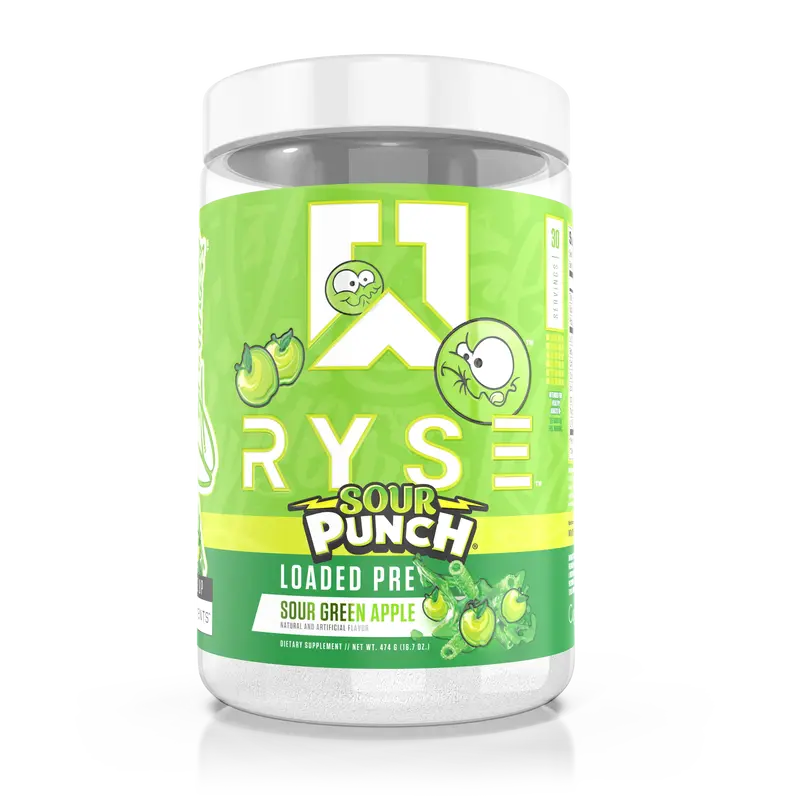 Ryse Supps Sour Punch Loaded Pre Green Apple