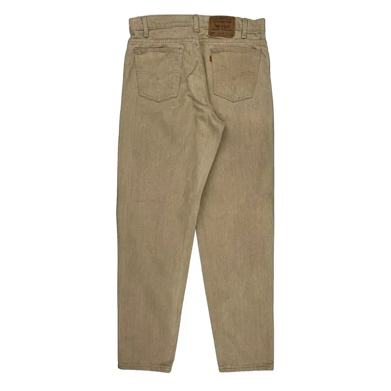 Orange Tab 550 Relaxed Fit Levis Jeans - 34W 32L Beige Cotton