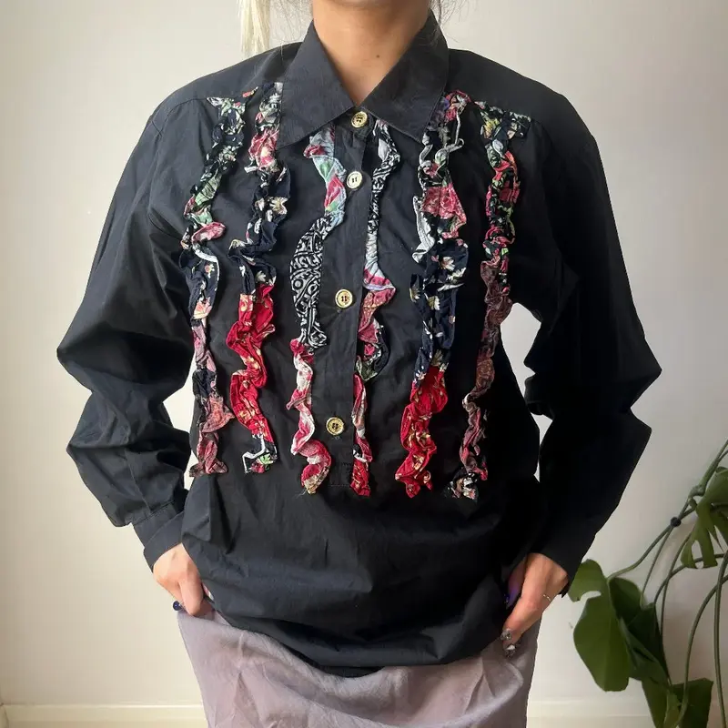 Moschino Jeans Shirt - Large Black Cotton