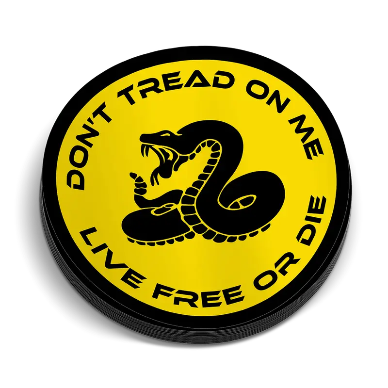 DTOM Live Free Hard Hat Decal