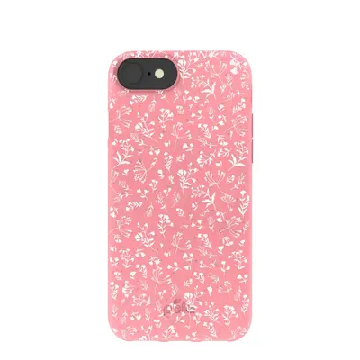 Bubblegum Pink Dreamy Meadow iPhone 6/6s/7/8/SE Case
