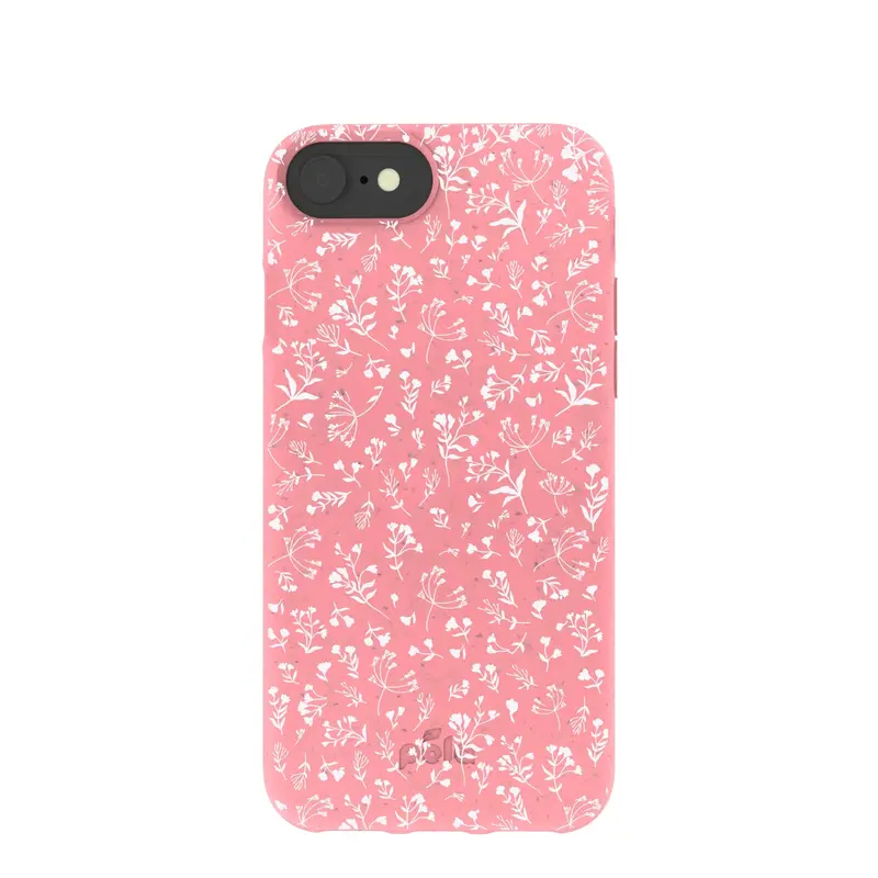 Bubblegum Pink Dreamy Meadow iPhone 6/6s/7/8/SE Case