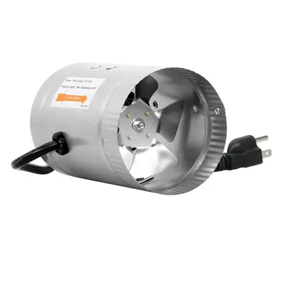 4 Inch 100 CFM Inline Duct Fan with Low Noise, Exhaust Booster for HVAC Ventilation in Grow Tent, Basements, Bathrooms and Ki...