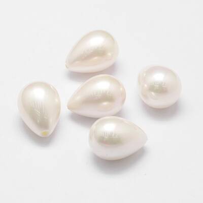 Rainbow Plated Shell Pearl Beads