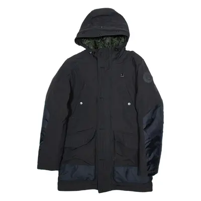 G-STAR Mens Parka Coat Black Hooded M