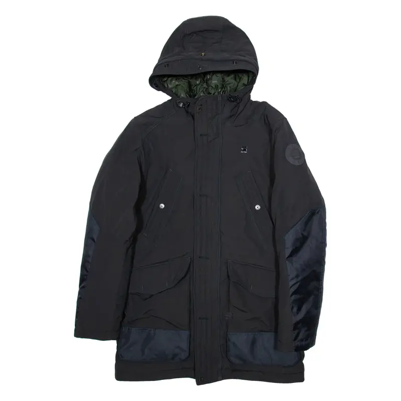 G-STAR Mens Parka Coat Black Hooded M