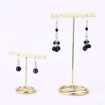 Iron T- Shape Earring Display Stand