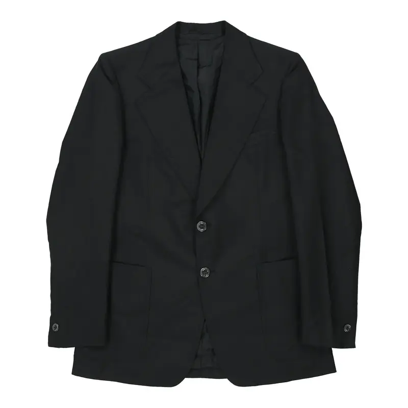 Unbranded Blazer - Medium Black Wool Blend