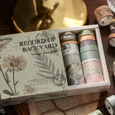 Vintage Mixed Pattern Washi Tape, 20pcs Scrapbooking & Journal Making Material Paper, Scrapbook Materials, Multipurpose DIY ...