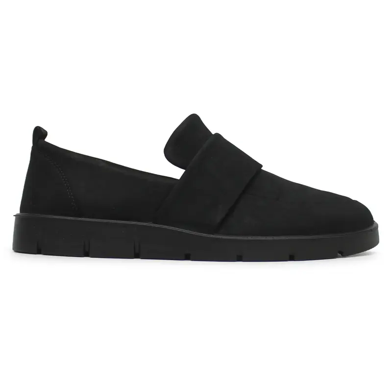 Ecco Bella 282303 Nubuck Women's Comfort Shoes - Black - Size:US 7-7.5 Women