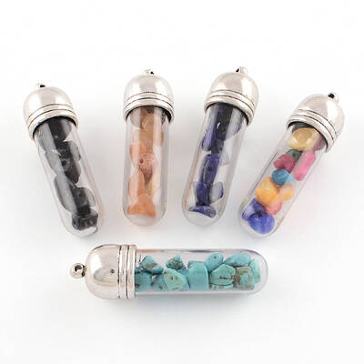 Wishing Glass Bottle Pendants