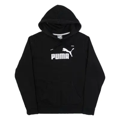 PUMA Womens Black Hoodie UK 12