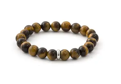 Beneto MINK110/17 Tiger Eye Bead Bracelet - Length: 17cm