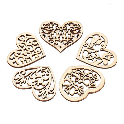 Undyed Wood Pendants