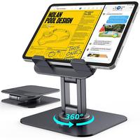 Foldable 360° Rotating Tablet Stand Phone Holder for iPad Pro & iPhone - Versatile Compatible Design for 4\